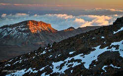 západ slunce ze sopky Pico de Teide