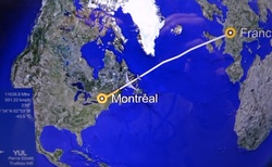 plán letu do Montrealu
