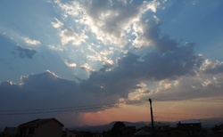 Západ slunce nad Antsirabe