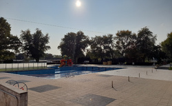 Terme 3000 venkovní bazén,v druhé polovině října již uzavřený