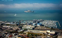 San Francisco - výhled na ostrov Alcatraz