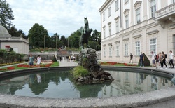 Salzburg - Pegasusbrunnen a Schloss Mirabell