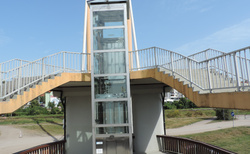 Gizycko - výtah na Most wiszacy