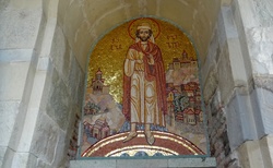 Tbilisi malba na stěně Metechi