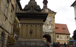 23 Bamberg-socha orla poblíž staré radnice