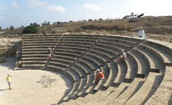 Paphos - archeologické místo - mozaiky - Odeon