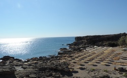 Rhodos -  Pláž Faliraki od Terme Calitea