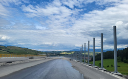 Ružomberok - D1od východního portálu tunelu Čebrať směr Ivachnová