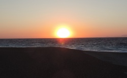 Rhodos - západ slunce do Egejského moře
