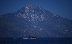 Svatá hora Athos a rybáři