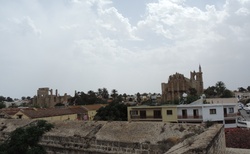 Famagusta - Lala Mustafa Pasha Mosque z Porta Del Mare