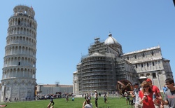 Pisa - šikmá věž a Katedrála