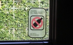Upozornění v autobusu