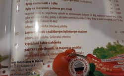 Gyor - Halascsarda - jídelní lístek