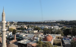 Rhodos _ Old Town - panoramata z Hodinové věže