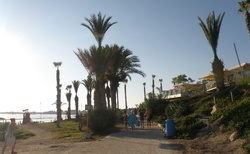 Paphos - cesta po pobřeží na západ slunce