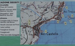 Sicílie - mapa pobřeží