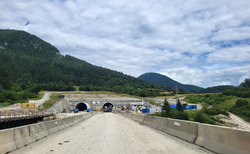 Ružomberok - západní portál tunelu Čebrať