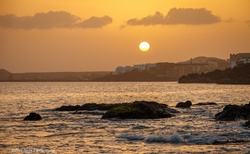 západ slunce v Los Abrigos, jih ostrova