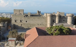 Rhodos _ Old Town - panoramata z Hodinové věže